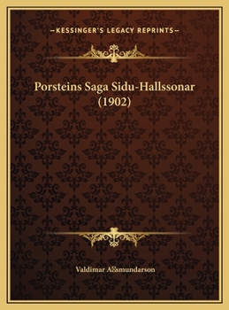 Hardcover Porsteins Saga Sidu-Hallssonar (1902) [Icelandic] Book