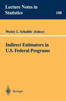Paperback Indirect Estimators in U.S. Federal Programs Book