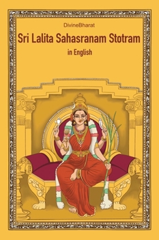 Hardcover Sri Lalita Sahasranam Stotram in English Book