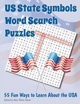 Paperback US State Symbols Word Search Puzzles Book