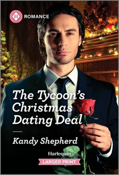 Mass Market Paperback The Tycoon's Christmas Dating Deal [Large Print] Book