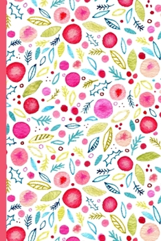 Paperback Weekly Planner: A Week to View Diary and Organiser - Monday Start with Leaves and Berries Pattern Cover Art Book