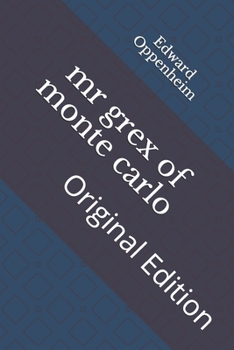 Paperback mr grex of monte carlo: Original Edition Book