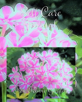 Self Care Journal: Hot Pink and White Peppermint Twist Garden Phlox