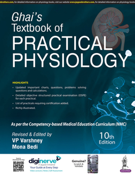 Paperback Ghai's Textbook of Practical Physiology Book