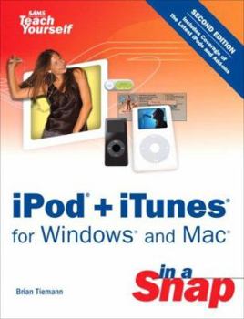 Paperback iPod + iTunes for Windows and Mac in a Snap Book