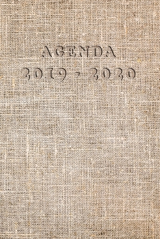 Paperback Agenda Scuola 2019 - 2020: Mensile - Settimanale - Giornaliera - Settembre 2019 - Agosto 2020 - Obiettivi - Rubrica - Orario Lezioni - Appunti - [Italian] Book