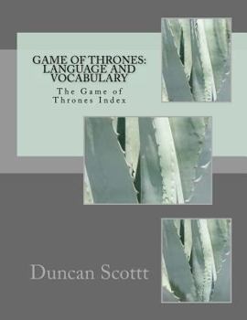 Paperback Game of Thrones: Language and Vocabulary: The Game of Thrones Index Book