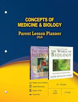 Paperback Concepts of Medicine & Biology Parent Lesson Planner Book