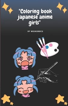 Paperback Coloring Book Japanese Anime Girls Book