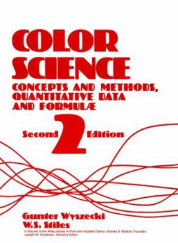 Hardcover Color Science: Concepts and Methods, Quantitative Data and Formulae Book