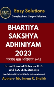 Hardcover Bhartiya Sakshya Adhiniyam 2023 Book