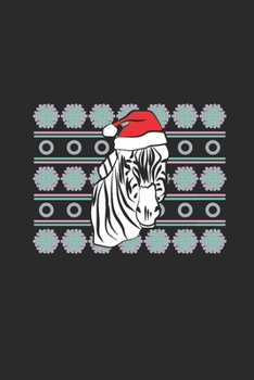 Ugly Christmas Zebra: Blank Lined Notebook (6" x 9" - 120 pages) ~ Christmas Themed Notebook for Daily Journal, Diary, and Gift