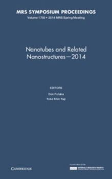 Hardcover Nanotubes and Related Nanostructures 2014: Volume 1700 Book