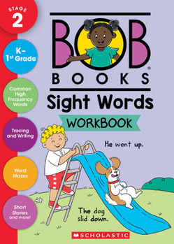 Paperback Bob Books - Sight Words Workbook Phonics, Writing Practice, Ages 4 and Up, Kindergarten, First Grade (Stage 2: Emerging Reader) Book