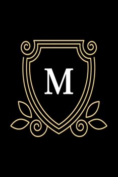 Paperback M: monogram initial Letter M - Personalized Initial Monogram Letter M College Ruled Notebook - 6 x 9 inch Pocket Size: Cu Book