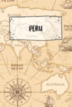 Peru: Dotted Travel Diary Notebook or Journey Dotted Grid Journal - Holiday Trip Pocketbook for Men and Women with Dots