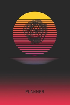 Planner: Rock Climbing 2 Year Weekly Planning Organizer 2020 - 2021 Retro Vintage Vaporwave Sunset Cover January 20 - December 21 Writing Notebook Productive Datebook Calendar Schedule Plan Days, Set 