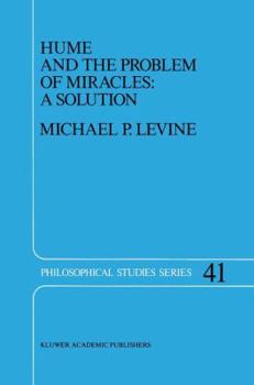 Hardcover Hume and the Problem of Miracles: A Solution Book