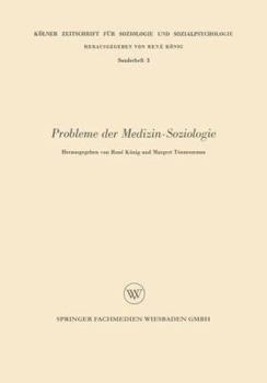 Paperback Probleme Der Medizin-Soziologie [German] Book