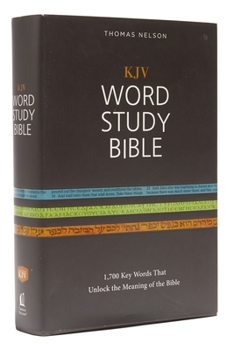 Hardcover KJV, Word Study Bible, Hardcover, Red Letter Edition: 1,700 Key Words That Unlock the Meaning of the Bible Book