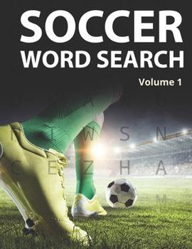 Paperback Soccer Word Search (Volume 1): Large Print Puzzle Book for Football Fans and Players [Large Print] Book