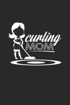Curling mom: 6x9 Curling | blank with numbers paper | notebook | notes