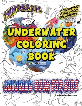 Paperback Underwater Coloring Book: The Magic of Color Book