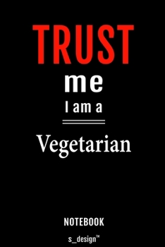 Notebook for Vegetarians / Vegetarian: awesome handy Note Book [120 blank lined ruled pages]