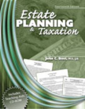 Paperback Estate Planning and Taxation W/ CD ROM Book