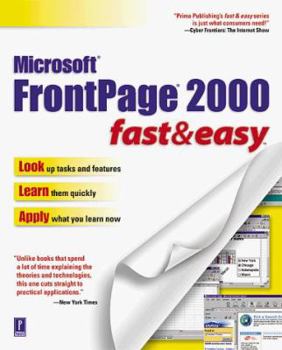 Paperback FrontPage 2000 Fast and Easy Book