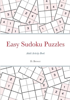 Paperback Easy Sudoku Puzzles, Adult Activity Book