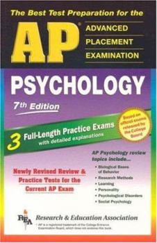 Paperback AP Psychology 7th Edition (Rea) - The Best Test Prep for the AP Exam Book
