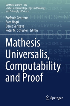 Paperback Mathesis Universalis, Computability and Proof Book