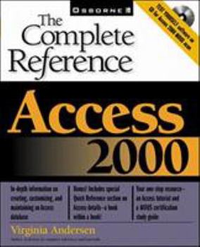 Paperback Access 2000: The Complete Reference [With *] Book