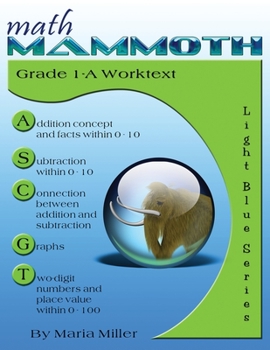 Paperback Math Mammoth Grade 1-A Worktext Book