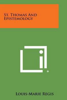 Paperback St. Thomas and Epistemology Book