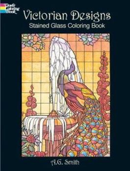 Paperback Victorian Designs Stained Glass Coloring Book