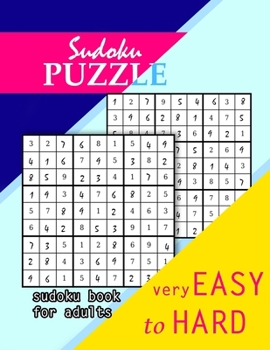 Paperback Sudoku Book For Adults: Easy to Hard Book