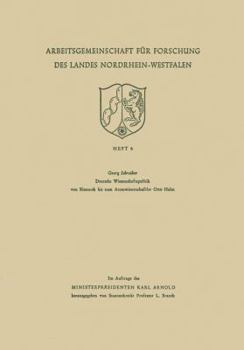 Paperback Deutsche Wissenschaftspolitik Von Bismarck Bis Zum Atomwissenschaftler Otto Hahn [German] Book