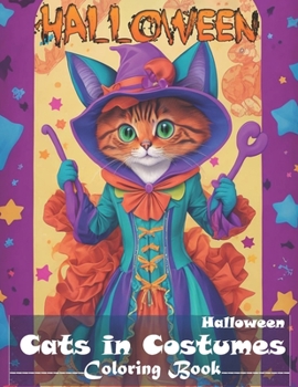 Paperback Cat Halloween Costumes Coloring Book
