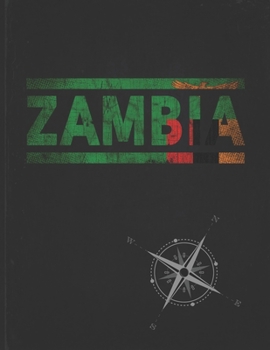 Zambia: Personalized Gift for Zambian Friend for Travel  Lightly Lined Pages Daily Journal Diary Notepad