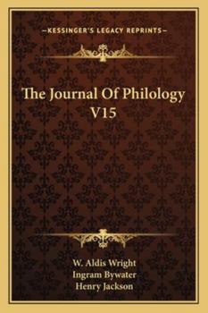 The Journal Of Philology V15