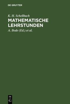 Hardcover Mathematische Lehrstunden [German] Book