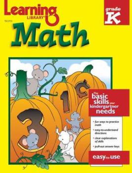 Paperback Learning Library Math; Kindergarten Book