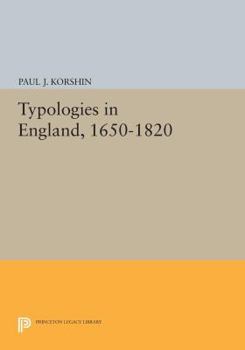 Paperback Typologies in England, 1650-1820 Book