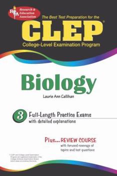 Paperback CLEP Biology (Rea) - The Best Test Prep for the CLEP Exam Book