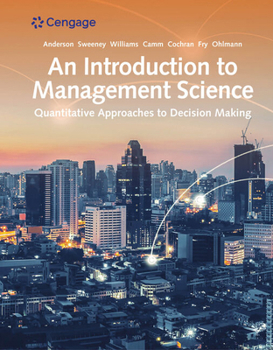Hardcover An Introduction to Management Science: Quantitative Approach Book