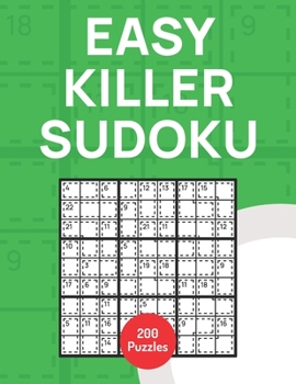 Paperback Easy Killer Sudoku: 200 Puzzles Book
