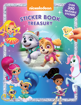 Hardcover Paw Patrol Girl's Sticker Book Treasury Book